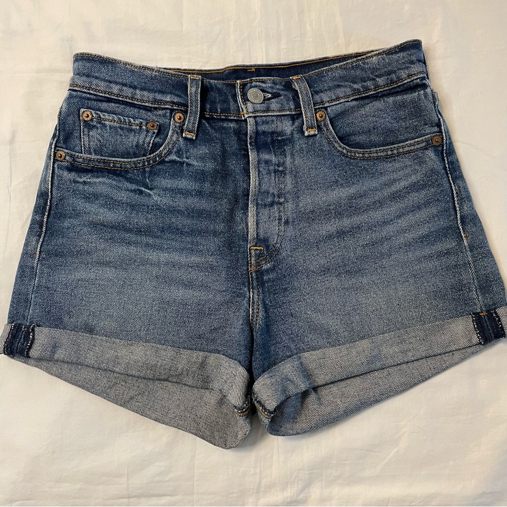 Levi’s High Waisted Denim Shorts